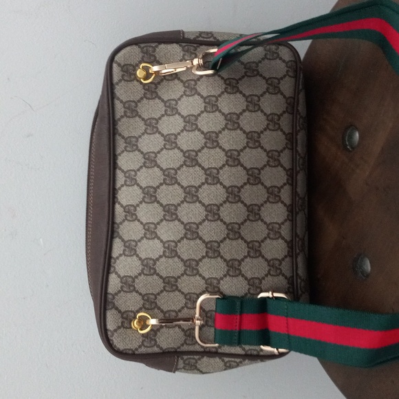 Authentic Vintage Gucci Interlocking GG Monogram Supreme Clutch Fanny Bum Waist - Picture 4 of 11